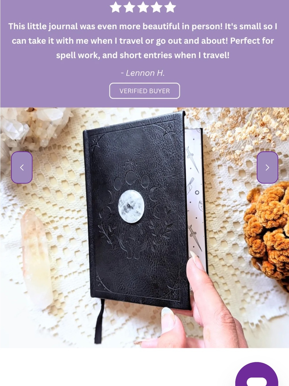Goddess Provisions Mystical Musings Divination Diary NWT gift whimsigoth witch - Picture 9 of 11